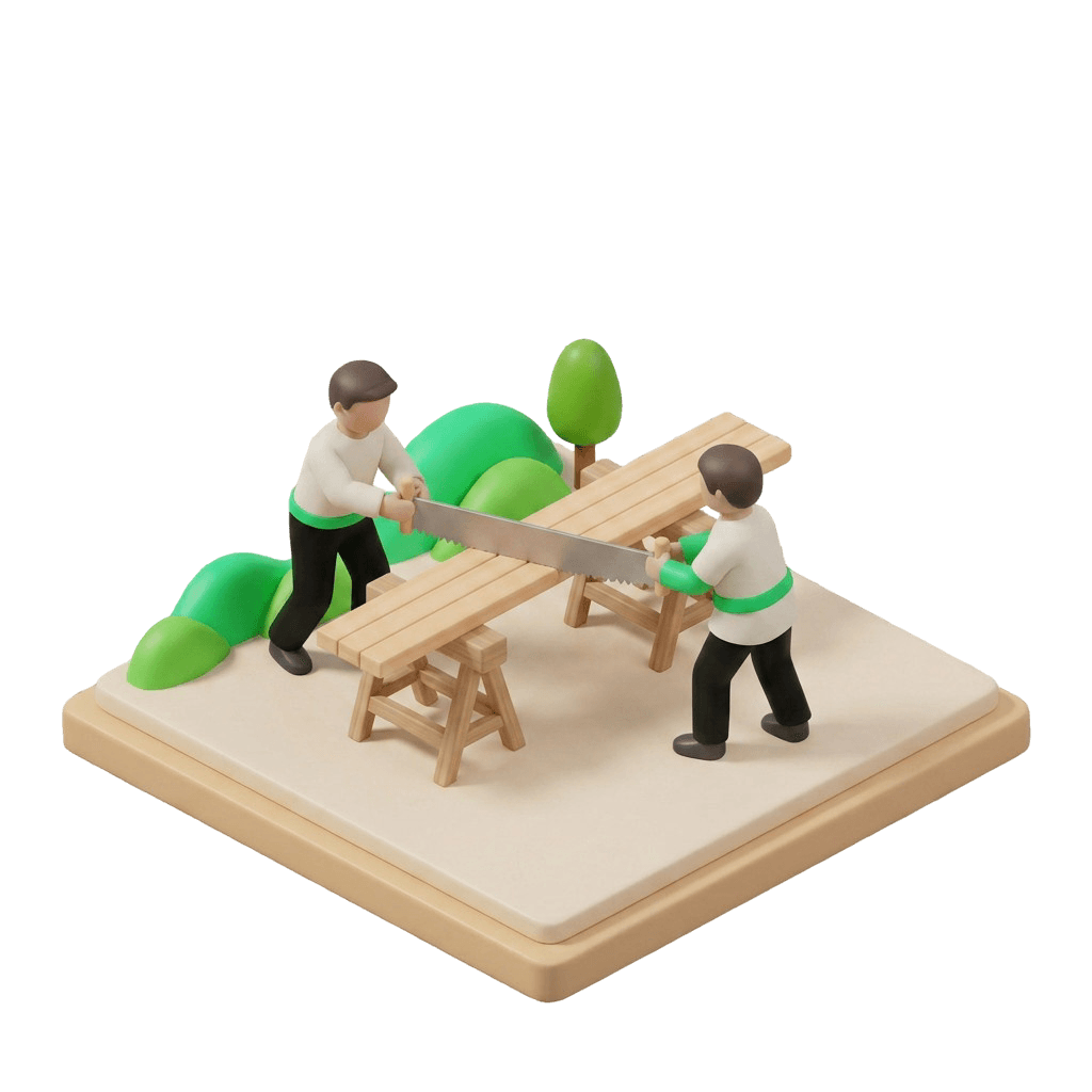 Zagen met de hand — ambacht